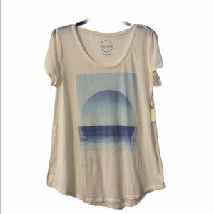 Lucky Brand Ocean Graphic Tee Short Sleeve
